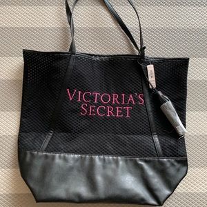 BNWT Victoria’s Secret black large tote bag